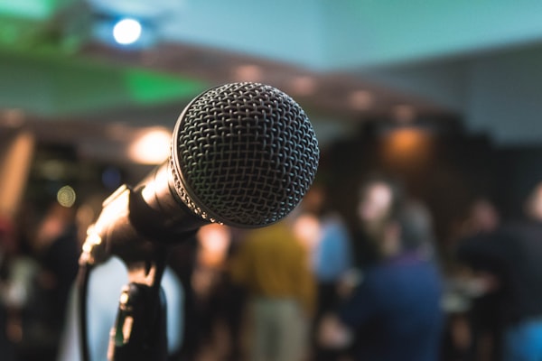 60-minute keynote on stage